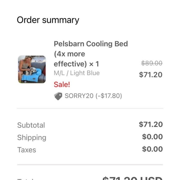 Pelsbarn large cooling bed. Never used. - Picture 2 of 4